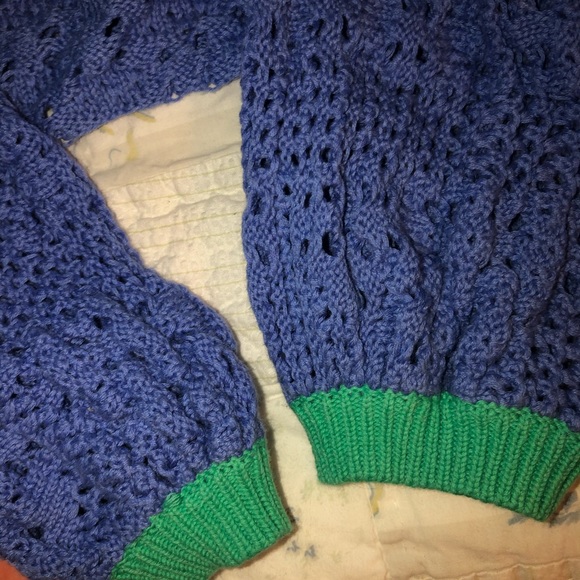 Free People Home Run Sweater Blue - Picture 3 of 5